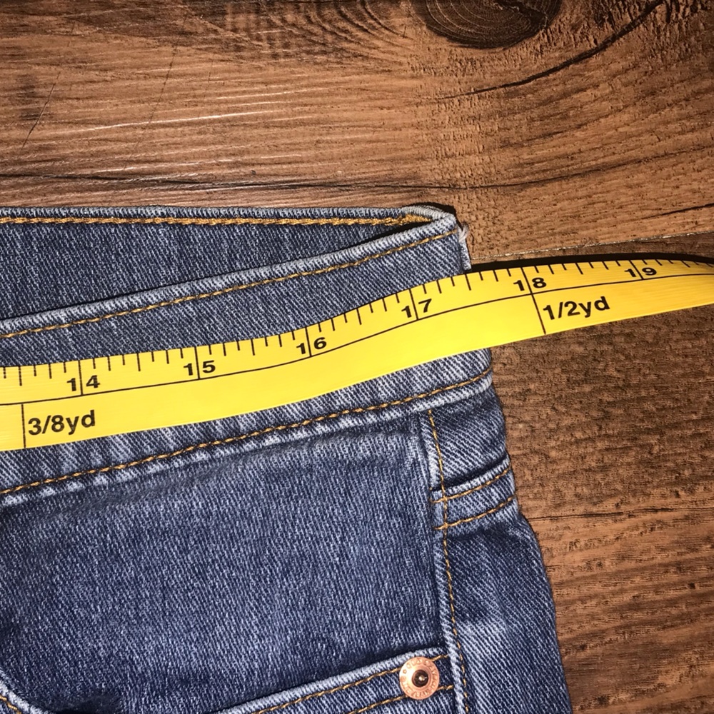 OLD NAVY JEANS SIZE 10 Classic Straight Leg Blue Jeans Boot cut flare - Picture 4 of 12